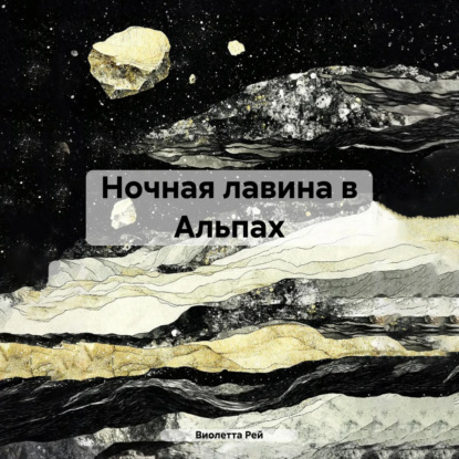 Ночная лавина в Альпах